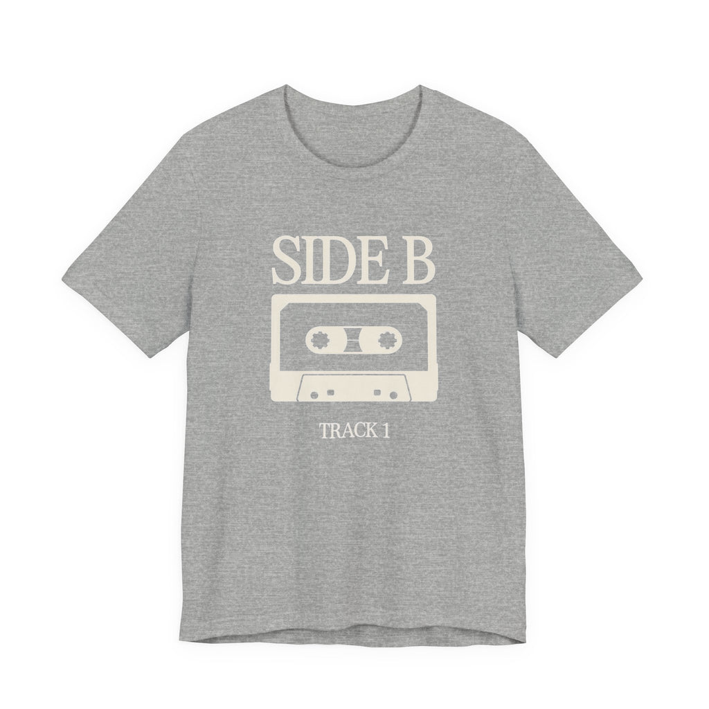 Side B | Vinyl Record Shirt | Retro Music Tee | Bella Canvas Unisex
