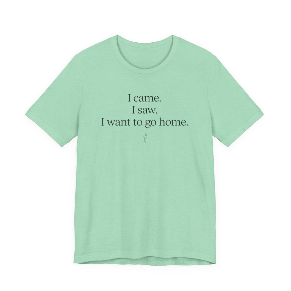 I Came. I Saw. I Want To Go Home. — Funny Introvert Humor Tee | Bella Canvas Unisex