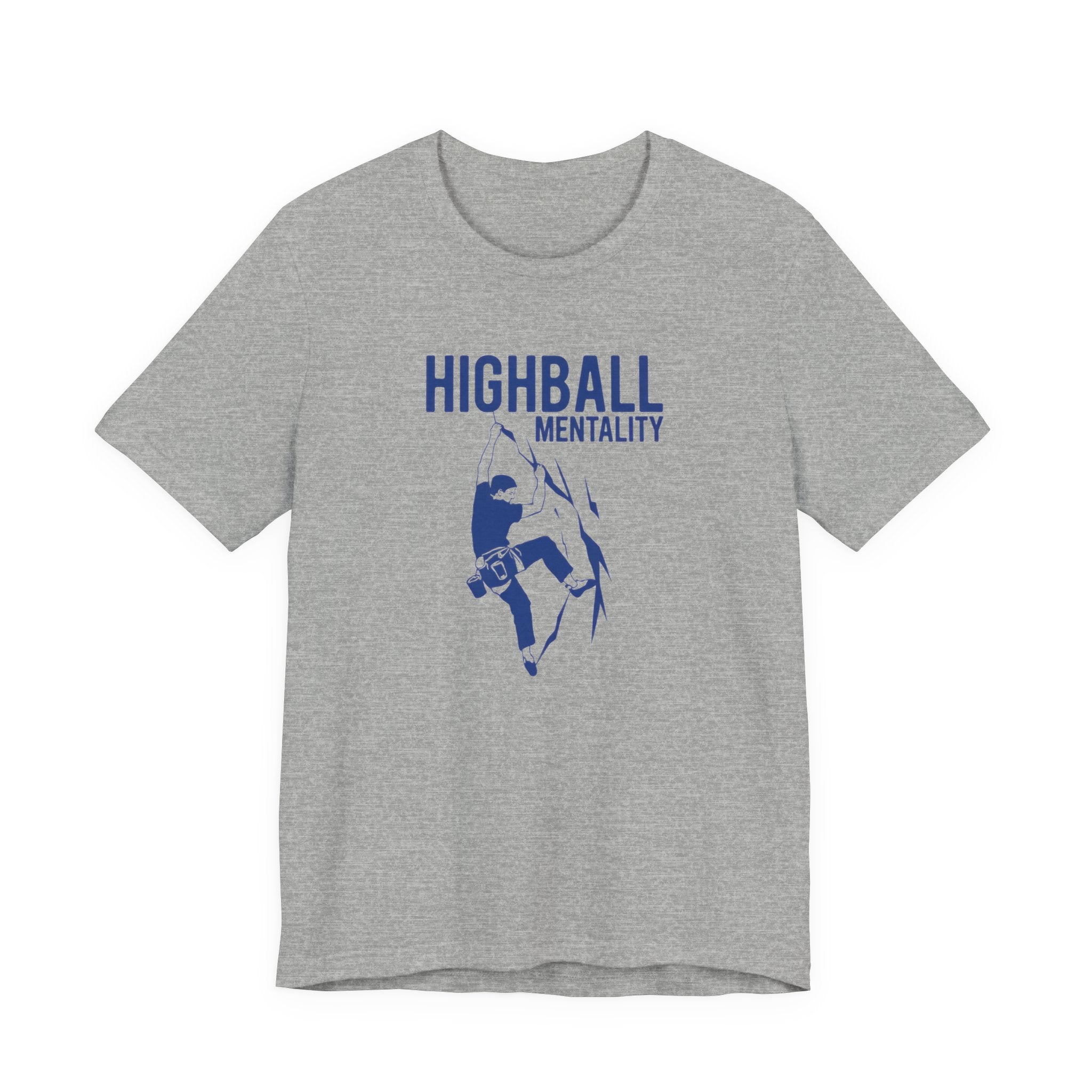 Gray t-shirt with 'Highball Mentality' text and graphic on a white background
