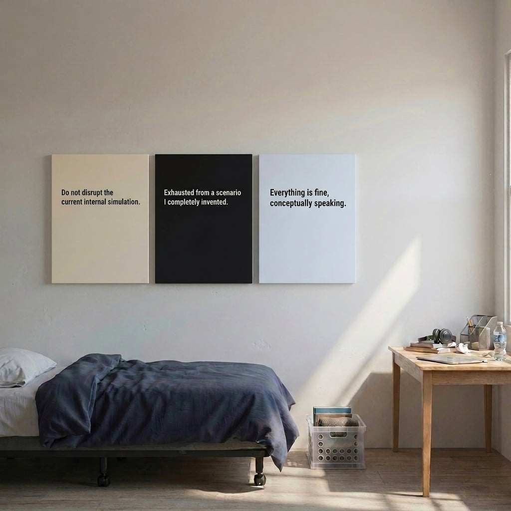 Overthinking Club — 7 Dorm Room Wall Art Prints | Instant Download