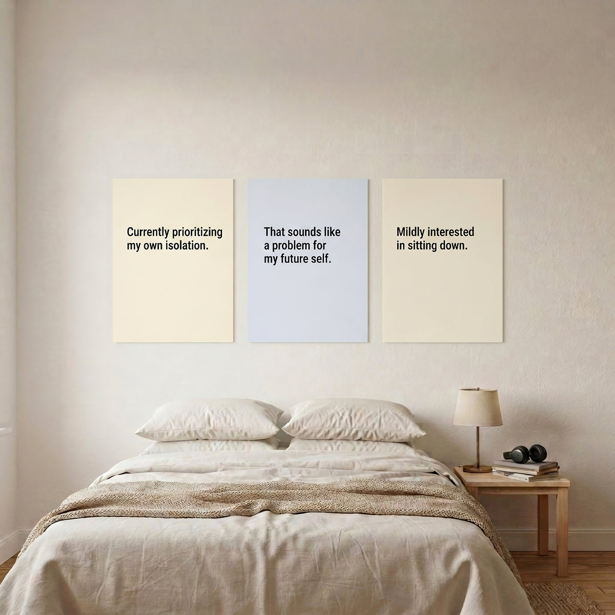 Aggressively Unbothered — 8 Apartment Wall Art Prints | Instant Download