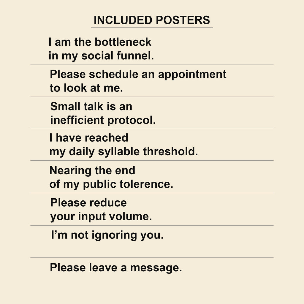 Do Not Perceive Me — 8 Dorm Room Wall Art Prints | Instant Download