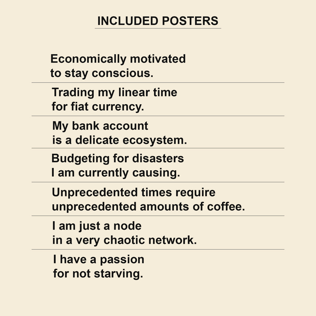 Broke But Coping — 7 Apartment Wall Art Prints | Instant Download
