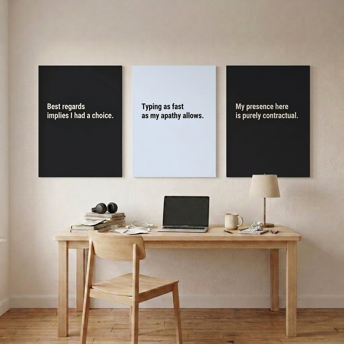 Corporate Burnout Starter Pack — 8 Office Wall Art Prints | Instant Download