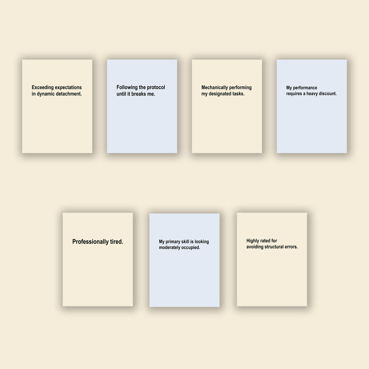 Performance Review Season — 7 Dorm Room Wall Art Prints | Instant Download
