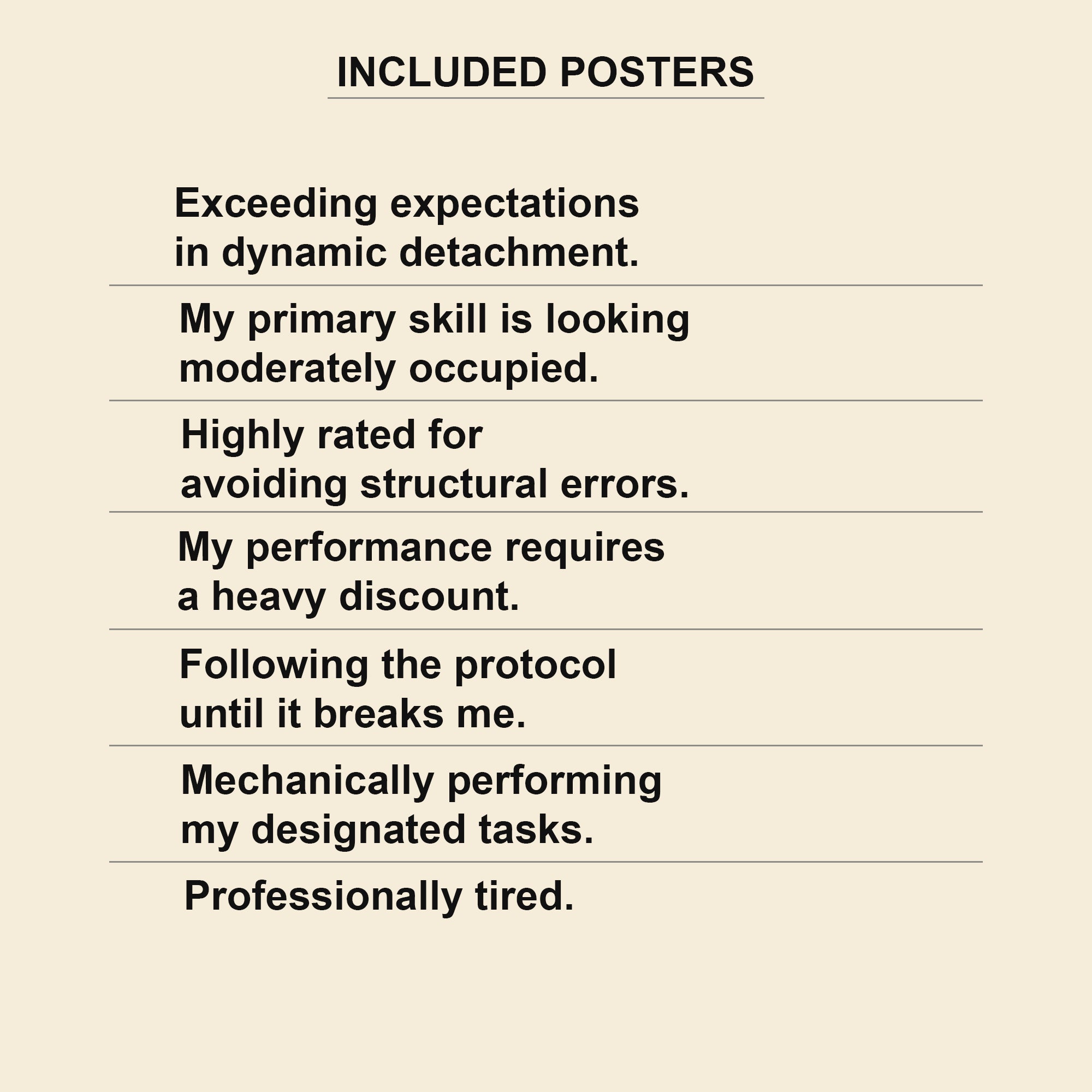 Performance Review Season — 7 Dorm Room Wall Art Prints | Instant Download
