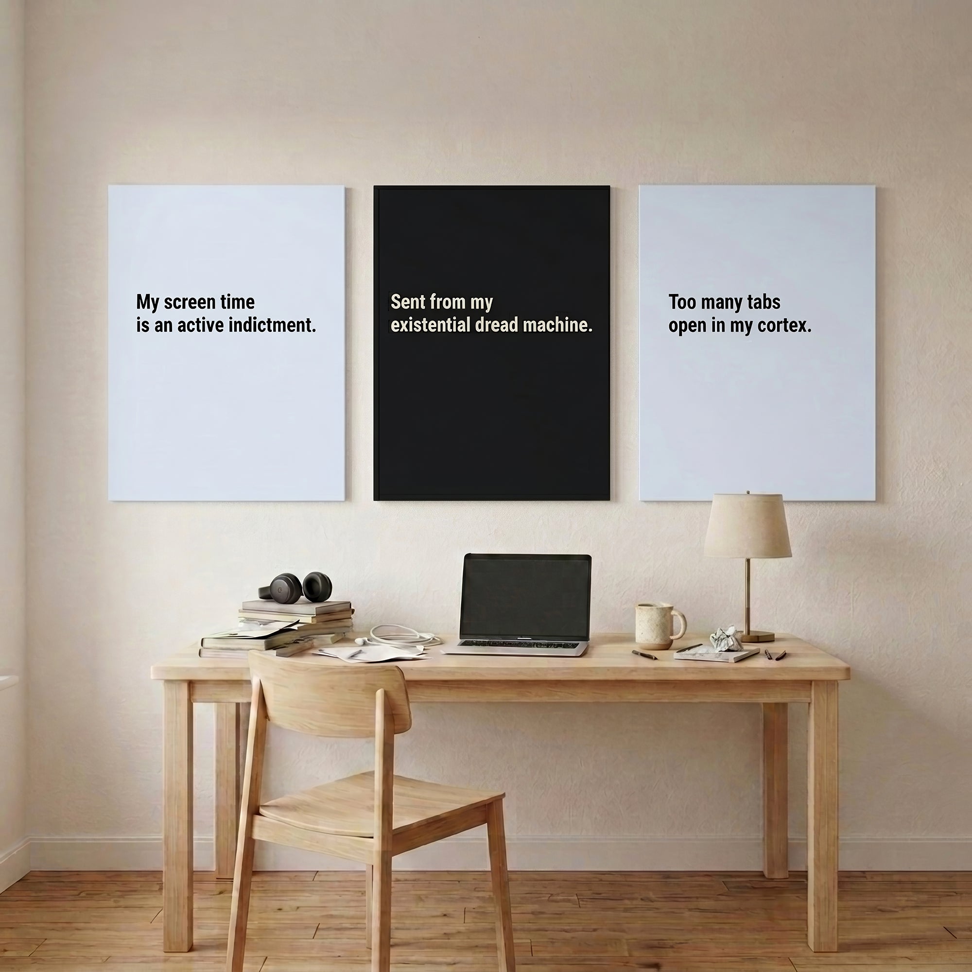 Screen Time Indictment — 7 Office Wall Art Prints | Instant Download