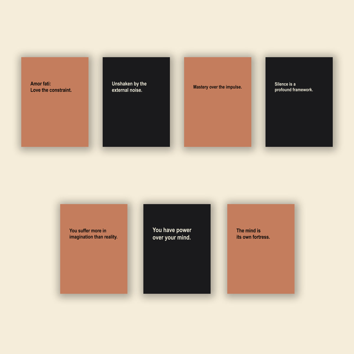 Stoic Starter — 7 Apartment Wall Art Prints | Instant Download