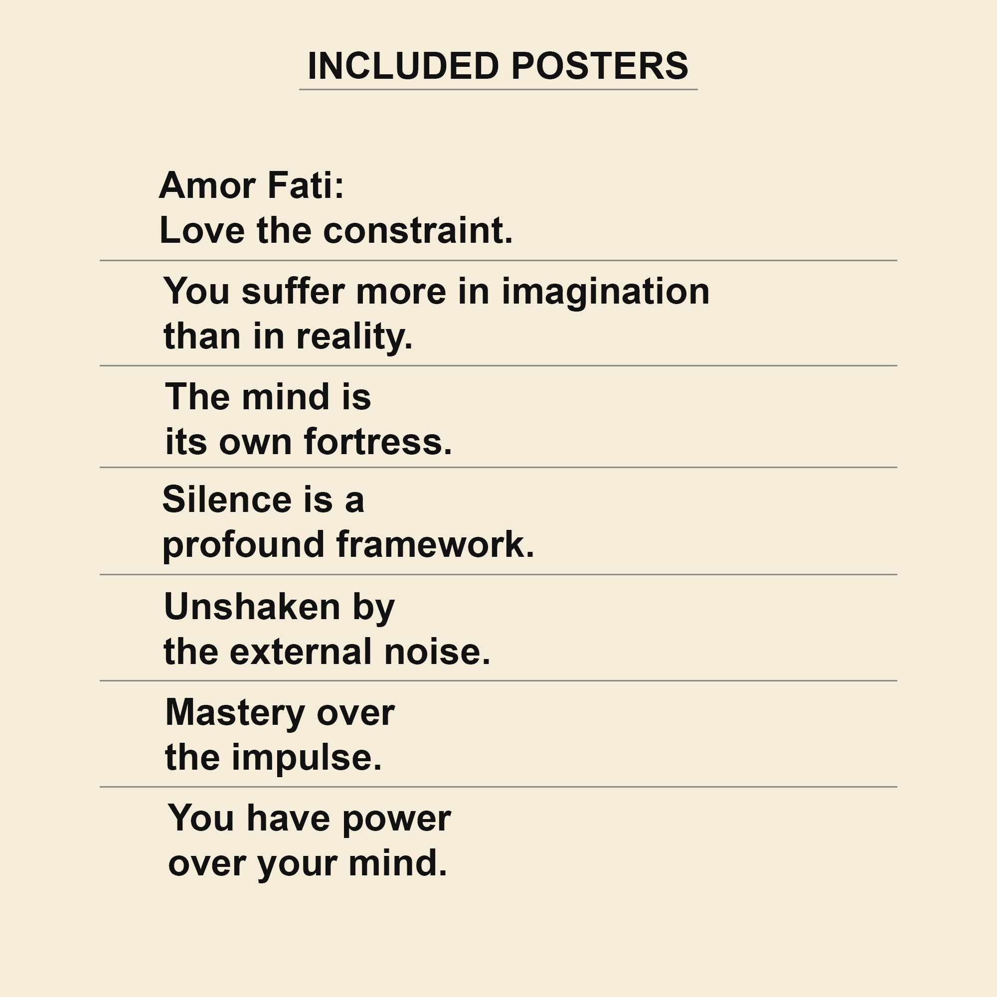 Stoic Starter — 7 Apartment Wall Art Prints | Instant Download
