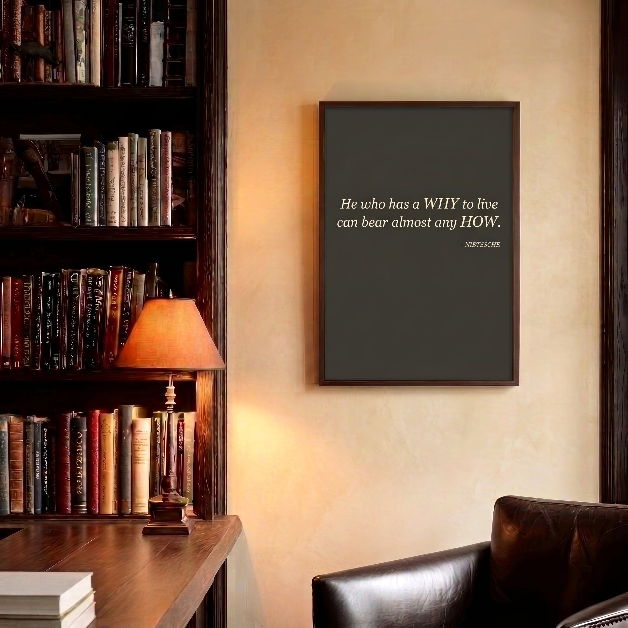 He Who Has a Why Can Bear Almost Any How — Nietzsche Quote | Instant Download Print