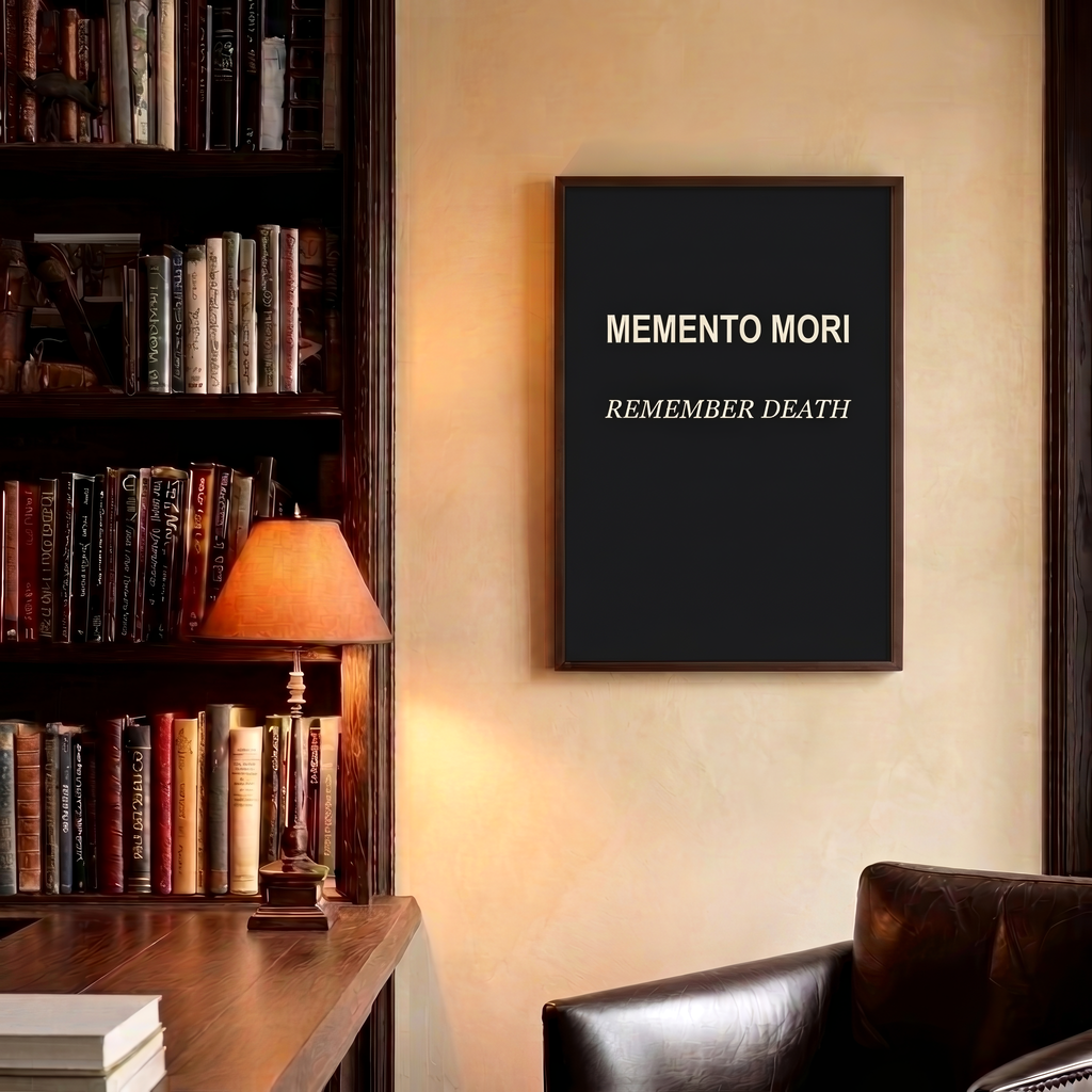 Memento Mori — Remember Death Stoic Quote | Instant Download Print