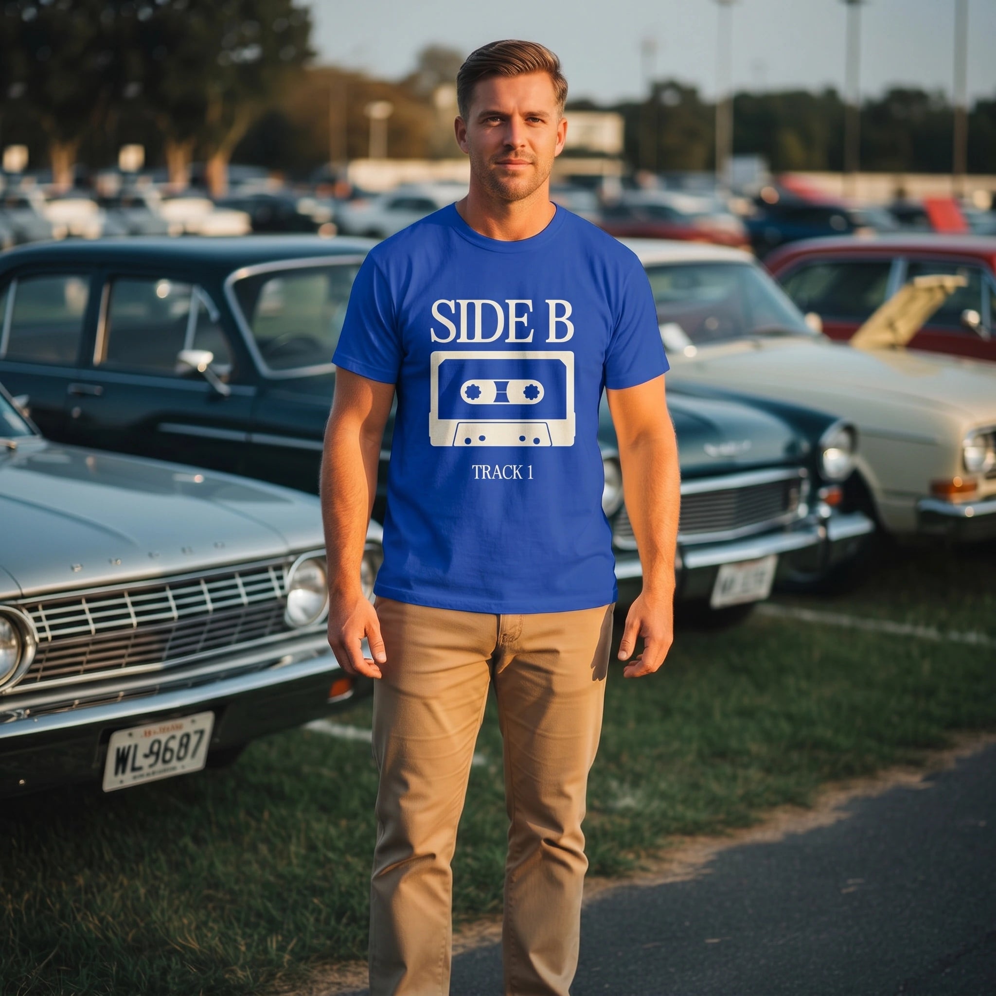 Side B | Vinyl Record Shirt | Retro Music Tee | Bella Canvas Unisex